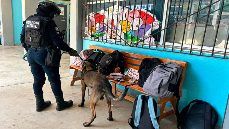 Refuerzan la GC y Semar operativo Escuela Segura en Lázaro Cárdenas, Michoacán